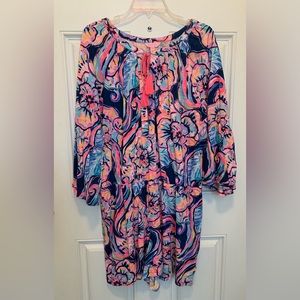 Lilly Pulitzer Del Lago romper in Nauti Navy.